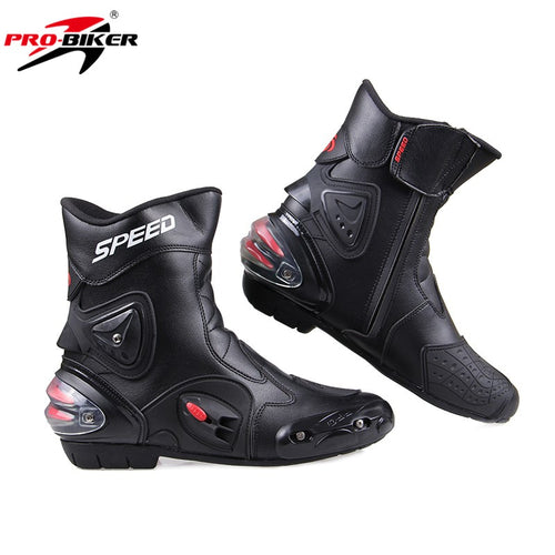 Men Motorcycle Boots PU Leather